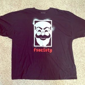 NWOT Mr. Robot F Society Graphic Tee